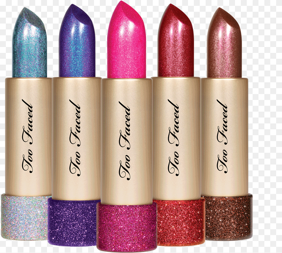 Too Faced Throwback Metallic Lipstick, Cosmetics, Tape Free Png Download