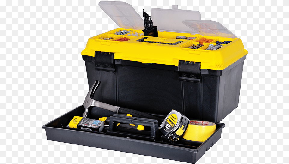 Tool Box Stanley Plastic Tool Box, First Aid, Tape, Device Png