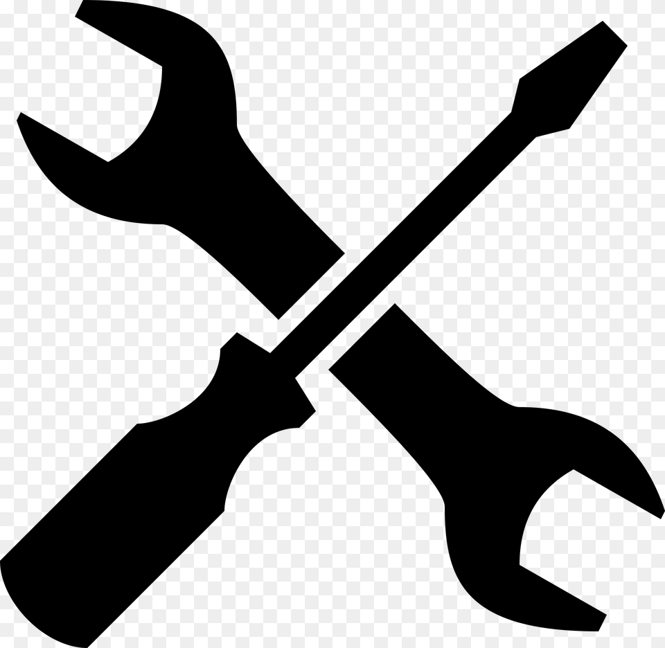 Tool Clipart Black And White, Wrench, Person Free Png