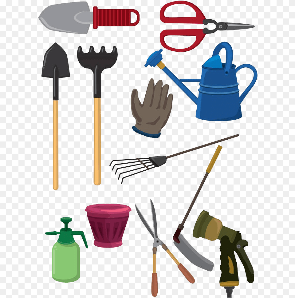 Tool Clipart Gardening Tool Spade Garden Tools Cartoon, Device, Shovel, Cleaning, Person Free Transparent Png