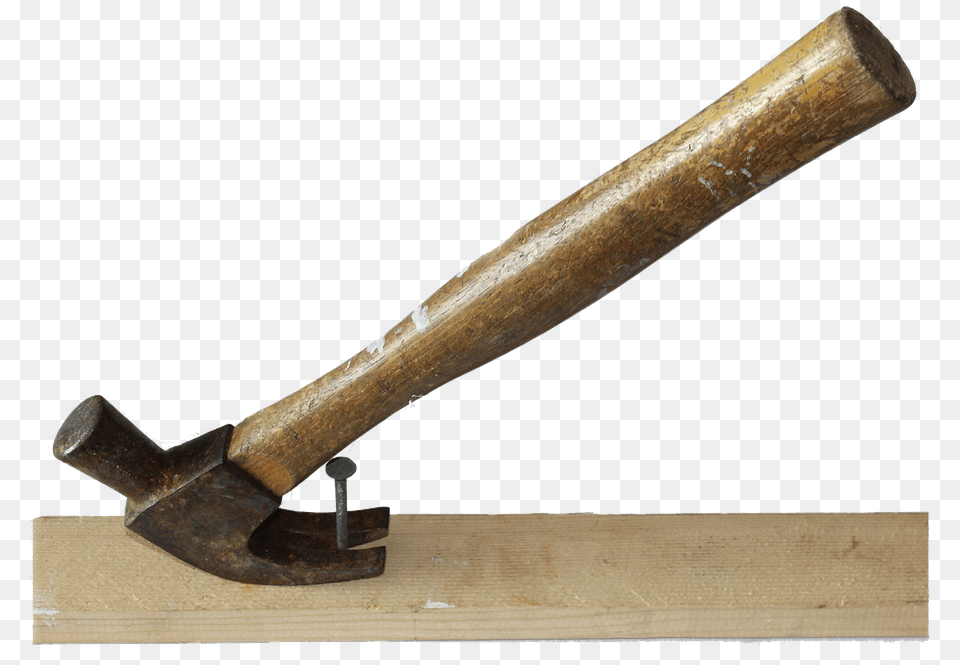 Tool Hammer Nail Wood Foreground Pull Repair Antique Tool, Device Free Png