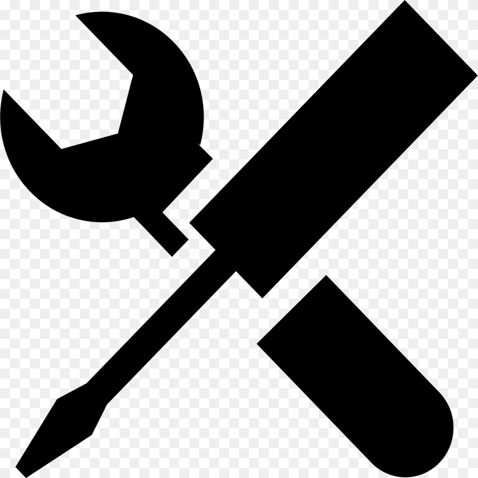 Tool Icon Maintenance Black And White, Gray Free Png