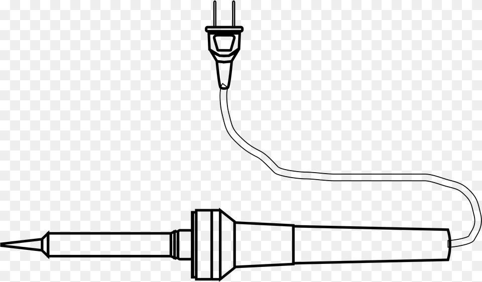 Tool Soldering Iron Drawing Coloring Clip Arts Soldering Rod Diagram, Gray Png