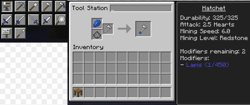 Tool Station Gui Tool Station Minecraft, Text Free Png