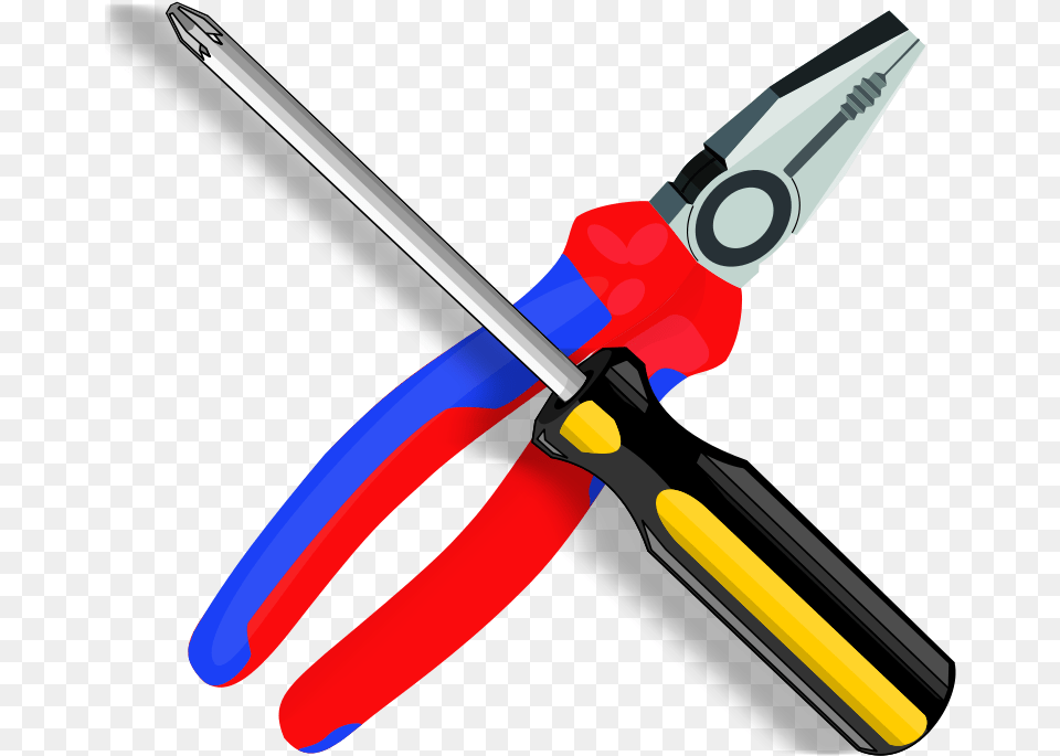 Toolbox Red Tool Clip Art Co Clipart Tools With Transparent Background, Device, Screwdriver Free Png