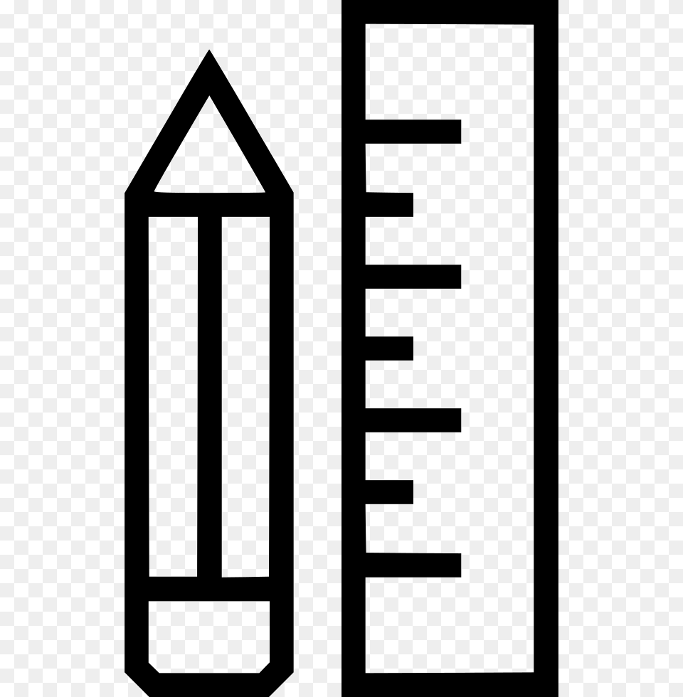 Tools Editor Pencil Ruler Draw Measurement School Math Graphic, Cross, Symbol, Number, Text Free Transparent Png