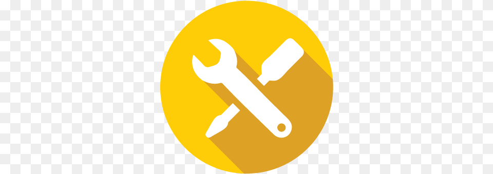 Tools Icon Automotive Diagnostic Specialties Aesthetic Yellow Youtube Logo, Disk Free Png Download
