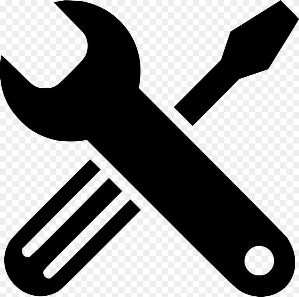 Tools Screwdriver Wrench Machine Under Maintenance Sign, Cutlery, Fork, Device, Grass Free Png Download