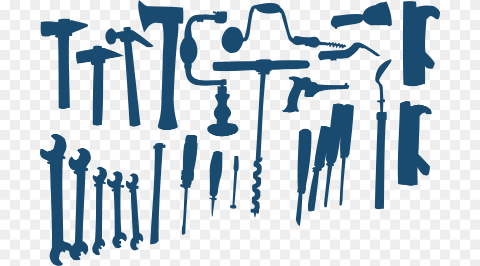 Tools Silhouettes, Text, Cross, Symbol, Art Png Image