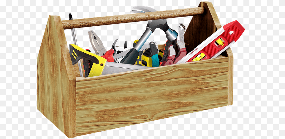 Tools Toolbox Construction Builder Handyman Toolbox, Box, Drawer, Furniture, Crate Free Png Download