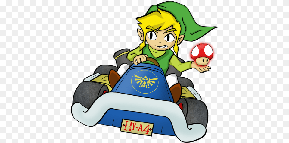 Toon By Vdburg On Link Mario Kart, Baby, Face, Head, Person Png