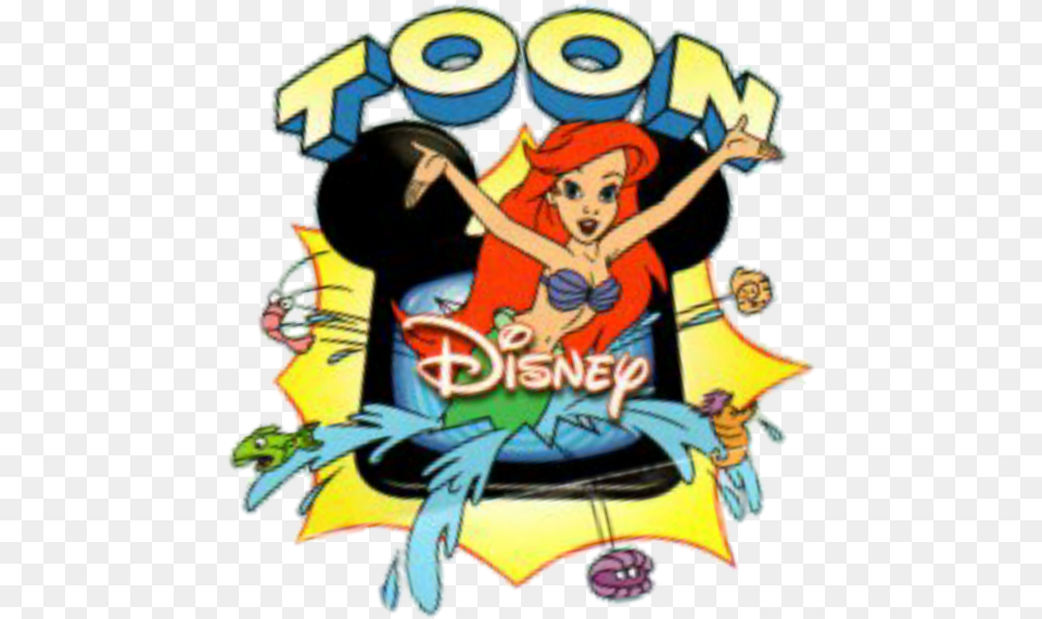 Toon Disney Ariel Disney Channel, Publication, Book, Comics, Person Free Transparent Png