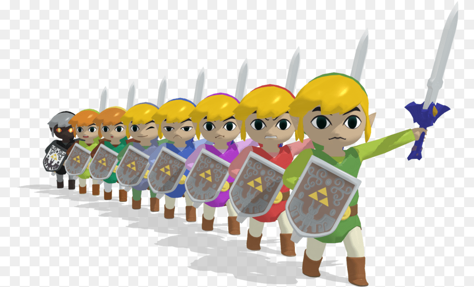 Toon Link, Sword, Weapon, People, Person Free Png Download