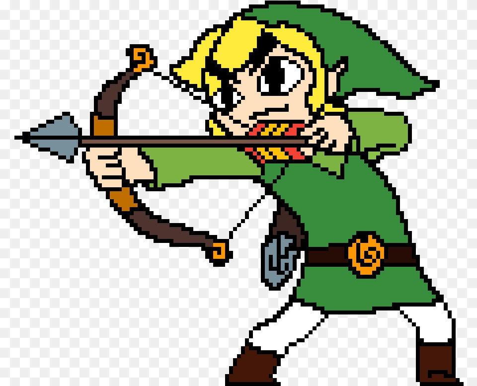 Toon Link Legend Of Zelda Four Sword Artwork, Weapon, Bow, Baby, Person Free Png