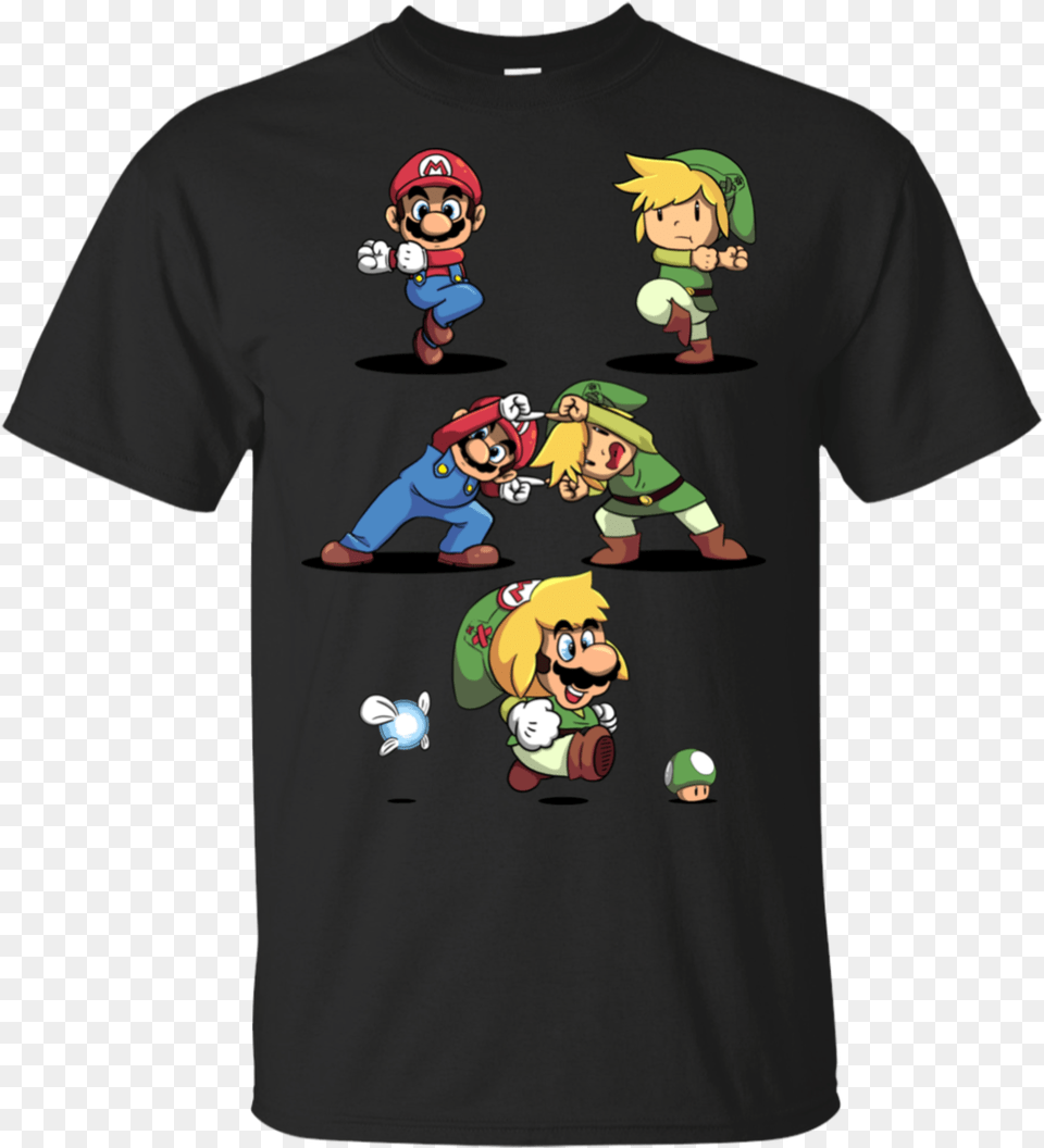 Toon Link Vs Paper Mario Super Smash Bros, Clothing, T-shirt, Baby, Person Free Png Download