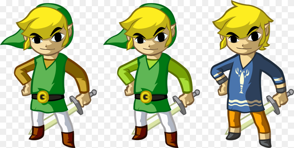 Toon Link Wind Waker Link Clothes, Baby, Book, Comics, Person Png