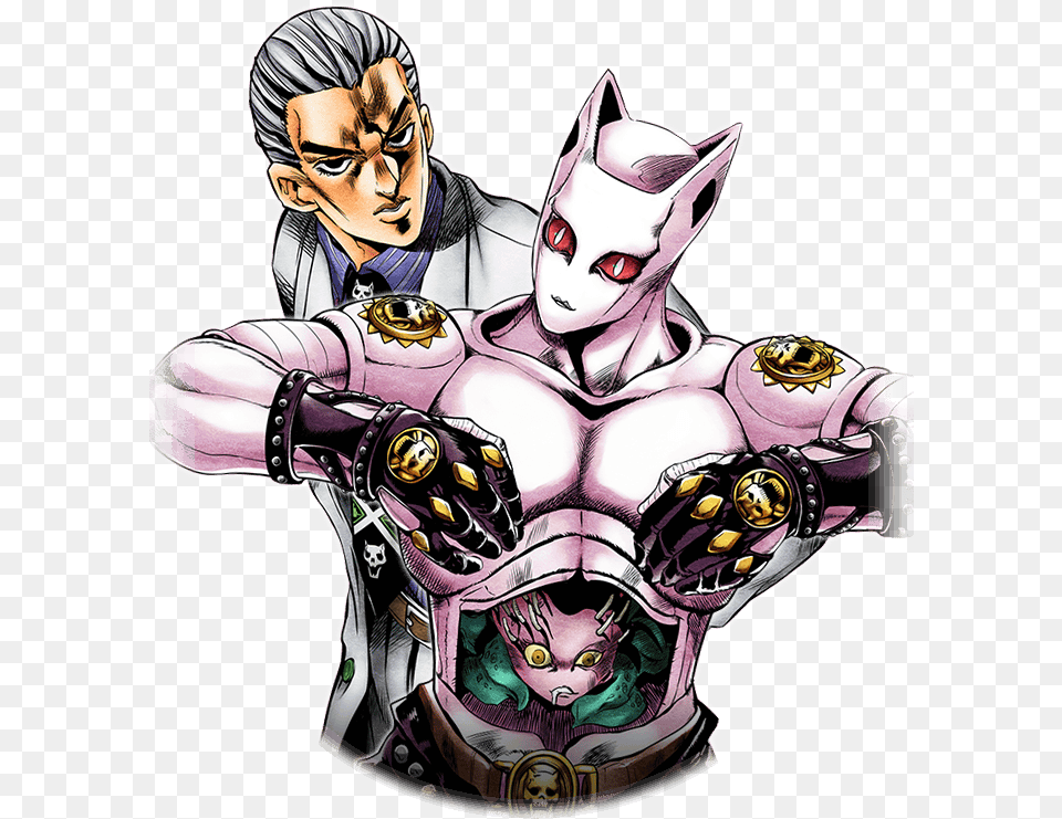 Toonami Mayjun19 Locked Up For The Crime Of Being Too Kira And Killer Queen Jojo, Publication, Book, Comics, Adult Free Png Download