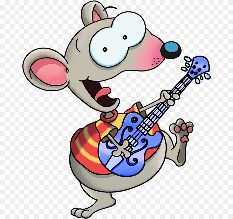 Toopy And Binoo Guitar Clipart Musical Instrument, Baby, Person, Cartoon Free Transparent Png