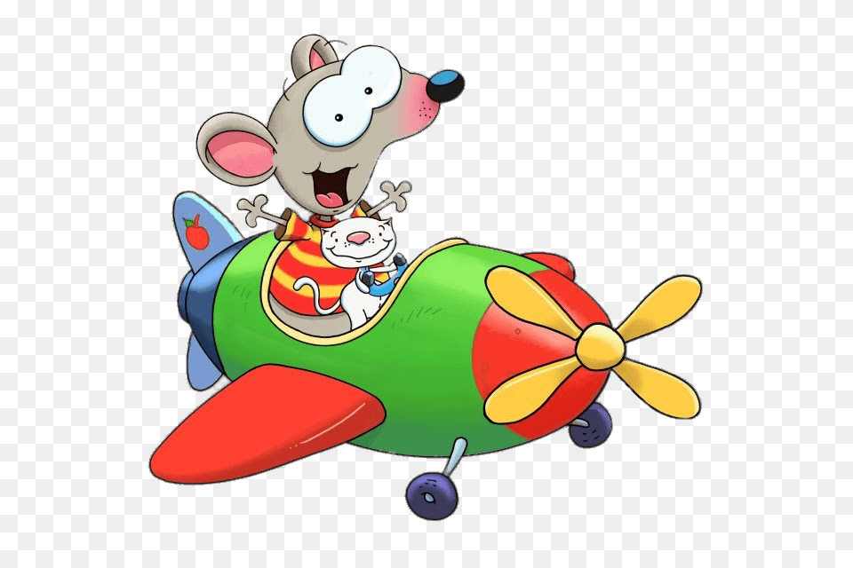 Toopy Binoo Flying An Aeroplane, Cartoon, Baby, Person Free Png Download