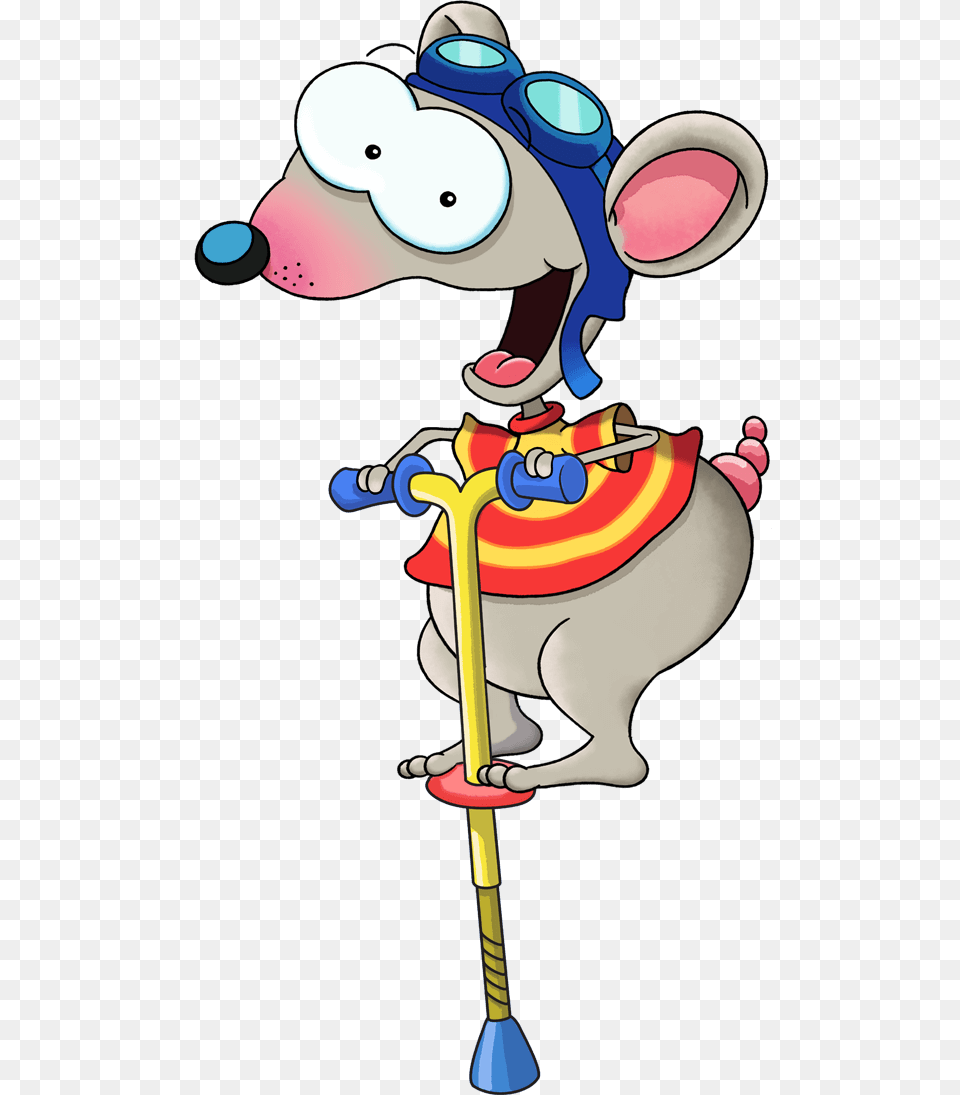 Toopy Jumping On A Pogo Stick, Cartoon, People, Person, Baby Png