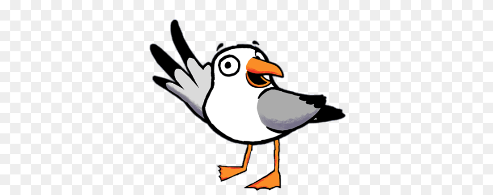 Toot Character Gus The Seagull, Animal, Beak, Bird, Waterfowl Free Transparent Png