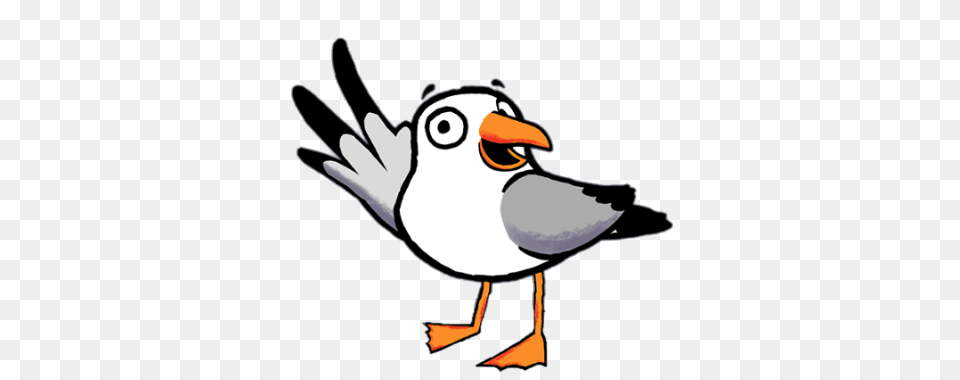 Toot Character Gus The Seagull Animal, Beak, Bird, Waterfowl Free Transparent Png