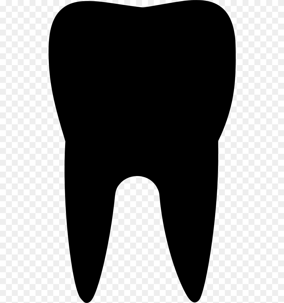 Tooth Clipart Black, Gray Free Transparent Png