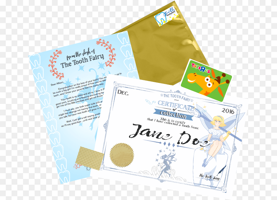 Tooth Fairy Angel Fairy Dust Package Tooth Fairy Angels Envelope, Advertisement, Baby, Person, Poster Free Png