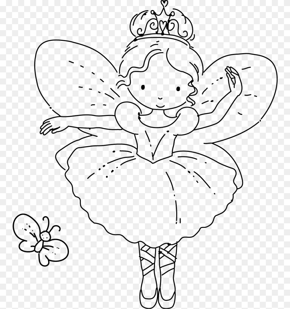 Tooth Fairy Coloring Pages Color Fresh Voteforverde Simple Fairy Coloring Pages, Dancing, Person, Leisure Activities, Wedding Free Png Download