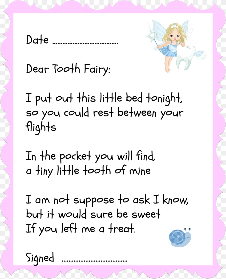 Tooth Fairy Letter, Baby, Person, Text Free Transparent Png