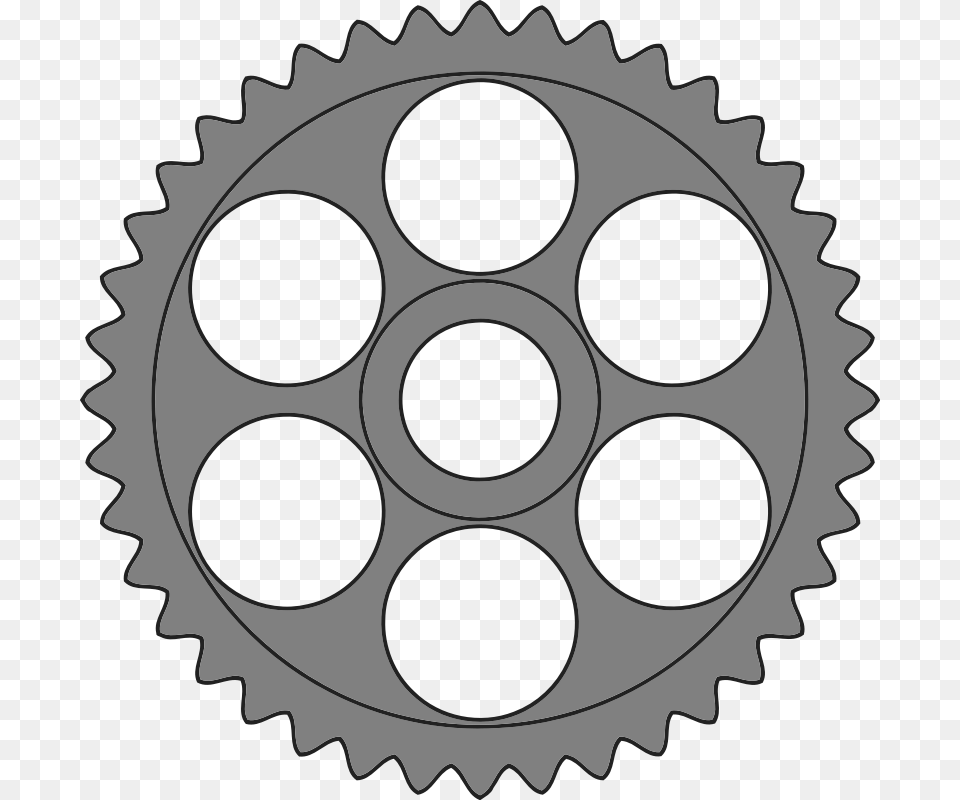 Tooth Gear With Circular Holes 40 Tooth Gear, Machine, Ammunition, Grenade, Weapon Png Image