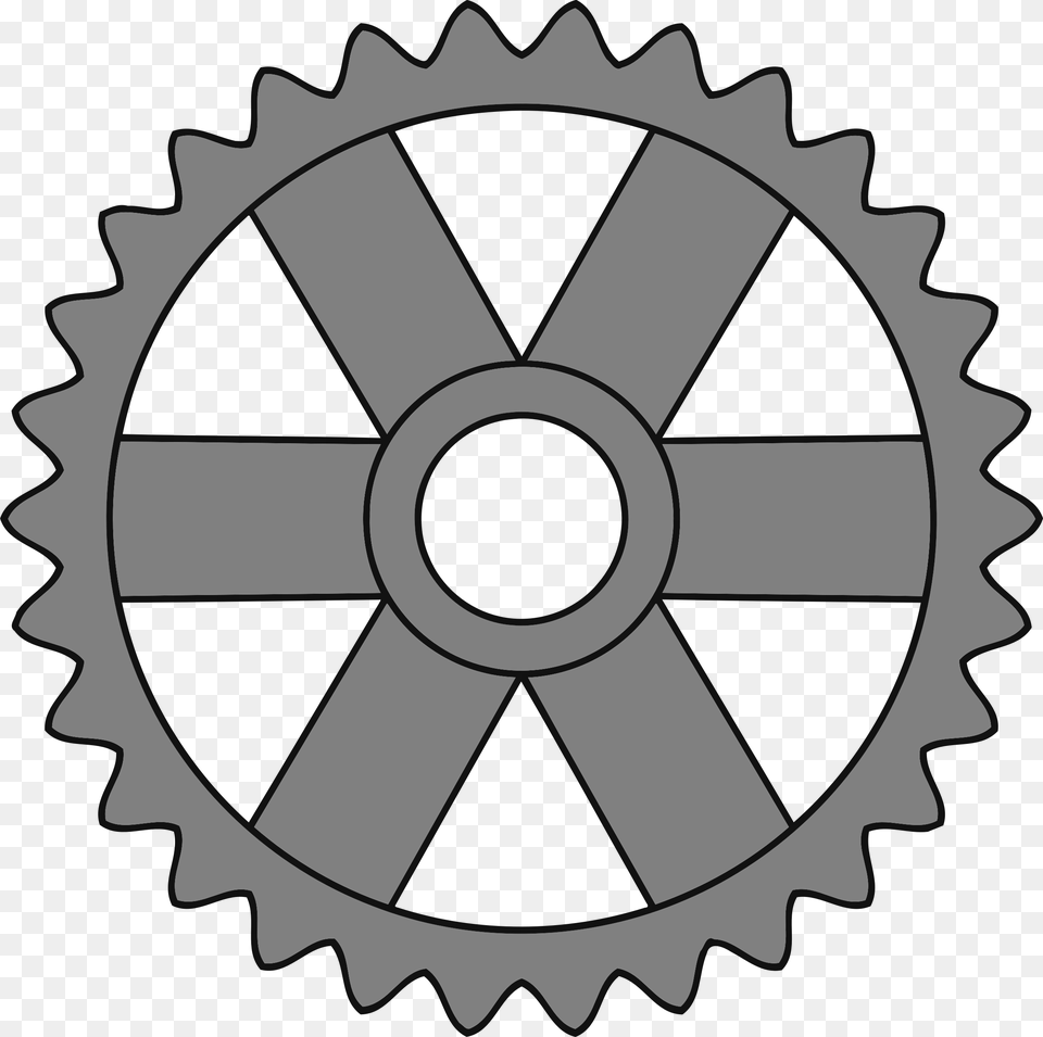 Tooth Gear With Rectangular Seal Of Approval, Machine, Wheel, Disk Free Png Download