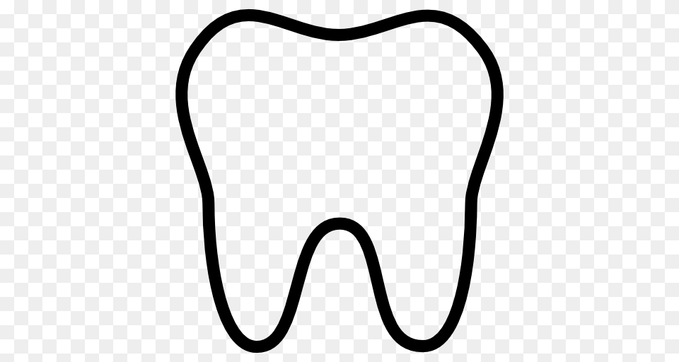 Tooth Icon Clipart, Gray Png Image