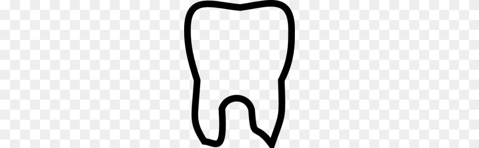 Tooth Outline Clip Art, Gray Free Transparent Png
