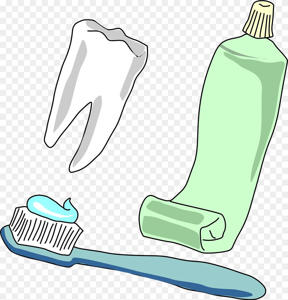 Tooth Paste Clipart, Toothpaste, Brush, Device, Tool Free Png