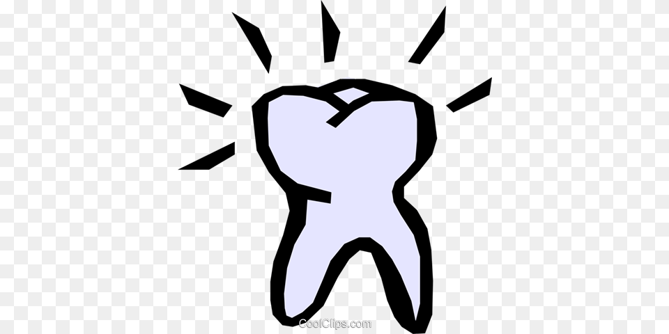 Tooth Royalty Vector Clip Art Illustration, Body Part, Hand, Person, Stencil Free Png