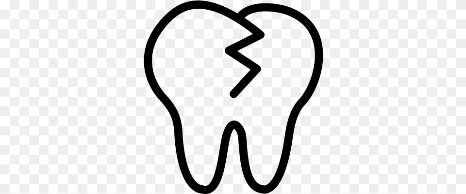 Tooth Shape Outline Vector Forma De Dente, Gray Png Image