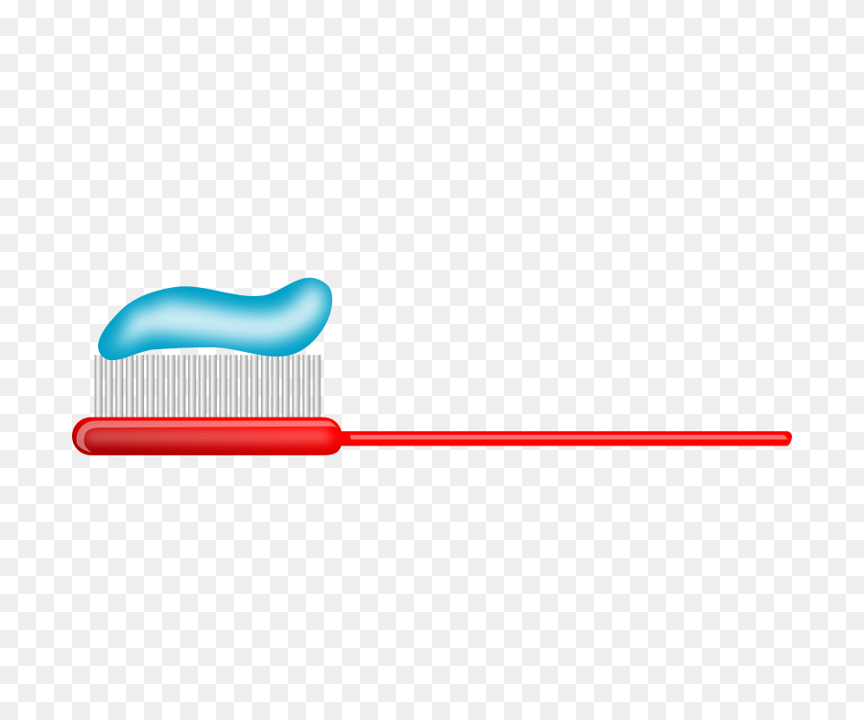 Toothbrush With Toothpaste Clipart, Brush, Device, Smoke Pipe, Tool Free Png Download
