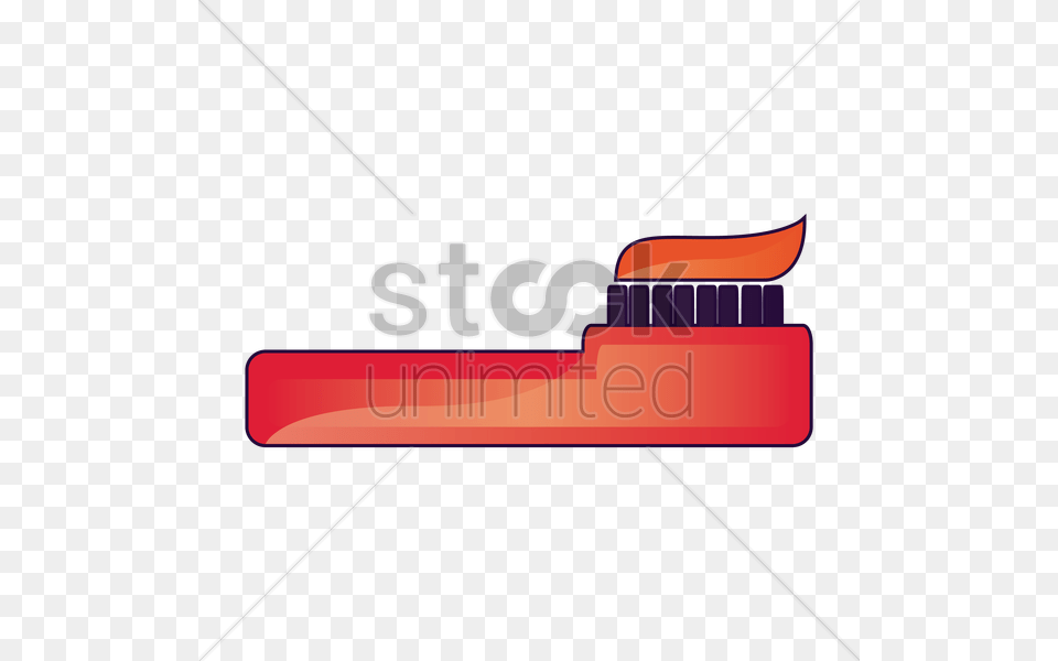 Toothbrush With Toothpaste Vector Image, Brush, Device, Tool Free Png
