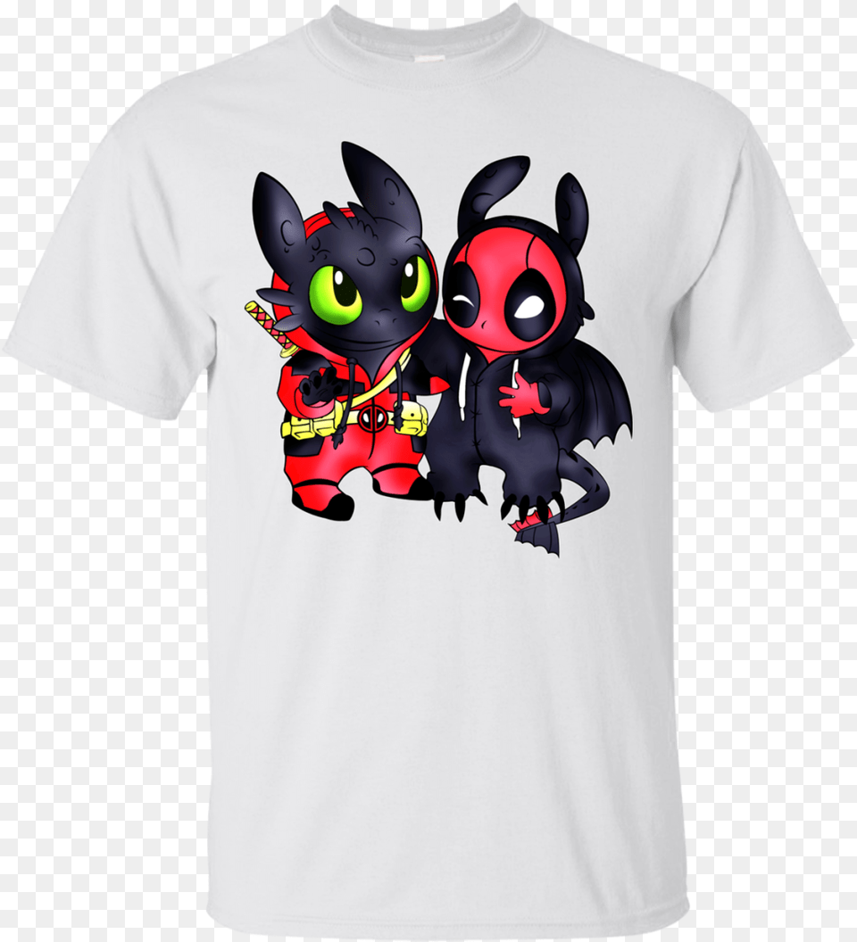 Toothless And Deadpool, Clothing, T-shirt Png Image