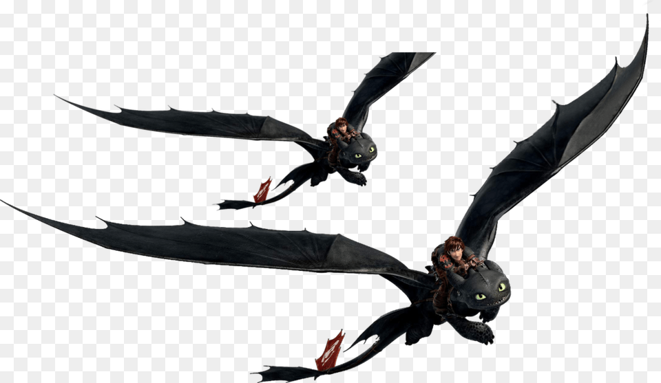 Toothless Flying Complete By Waranto D98l6gy Train Your Dragon 2 Happy Birthday Dragon Rider Banner, Person Png Image