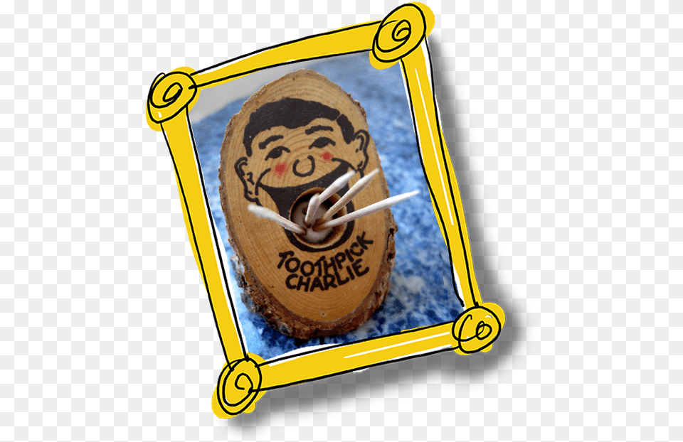 Toothpick Charlie From The Collection Of Toothpick Charlie, Person, Head, Face, Dessert Png Image