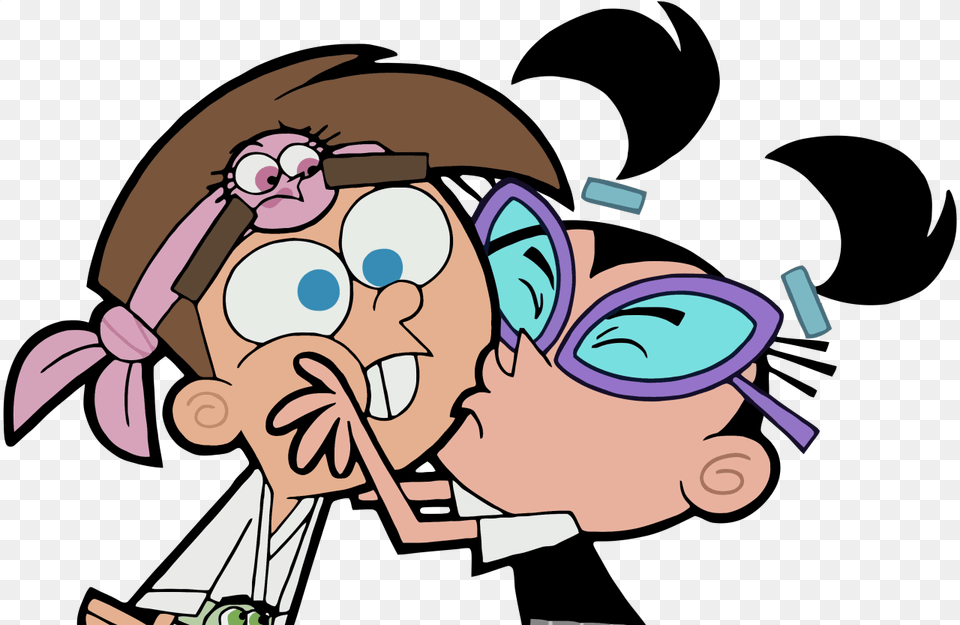 Tootie Fairly Odd Parents Tumblr Fairly Odd Parents Timmy And Tootie Kiss, Baby, Person, Art, Book Png