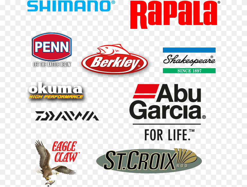 Top 10 Best Fishing Rod Brands List To Buy Top 10 Brands Fishing Rod Brands, Advertisement, Poster, Animal, Bird Png Image