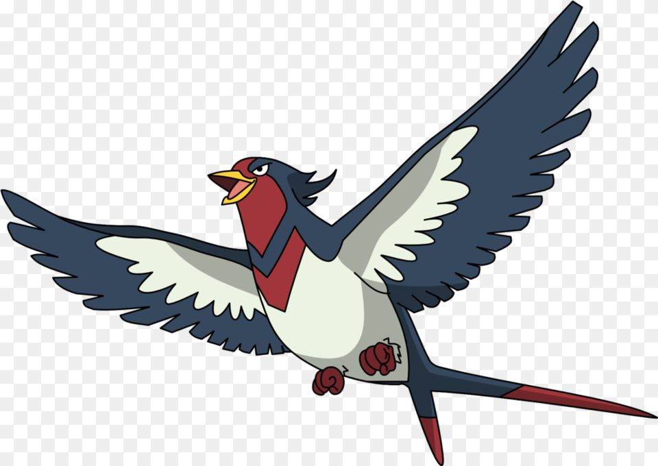 Top 10 Early Obtained Flying Pokmon Levelskip Video Games Pokemon Swellow, Animal, Bird, Beak, Fish Png Image