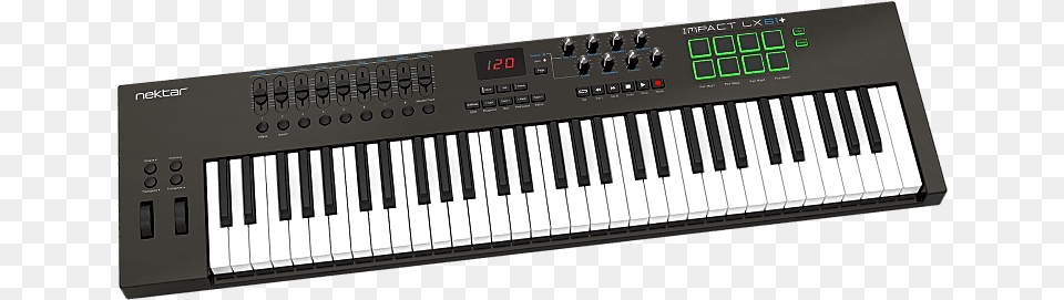 Top 10 Midi Keyboards Of 2020 Video Review Nektar Impact 61, Keyboard, Musical Instrument, Piano Png Image