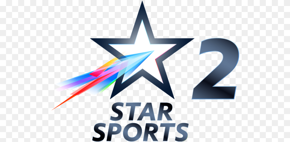 Top 10 Most Famous Indian Television Channels Star Sports 2 Logo, Symbol, Star Symbol, Cross Free Transparent Png