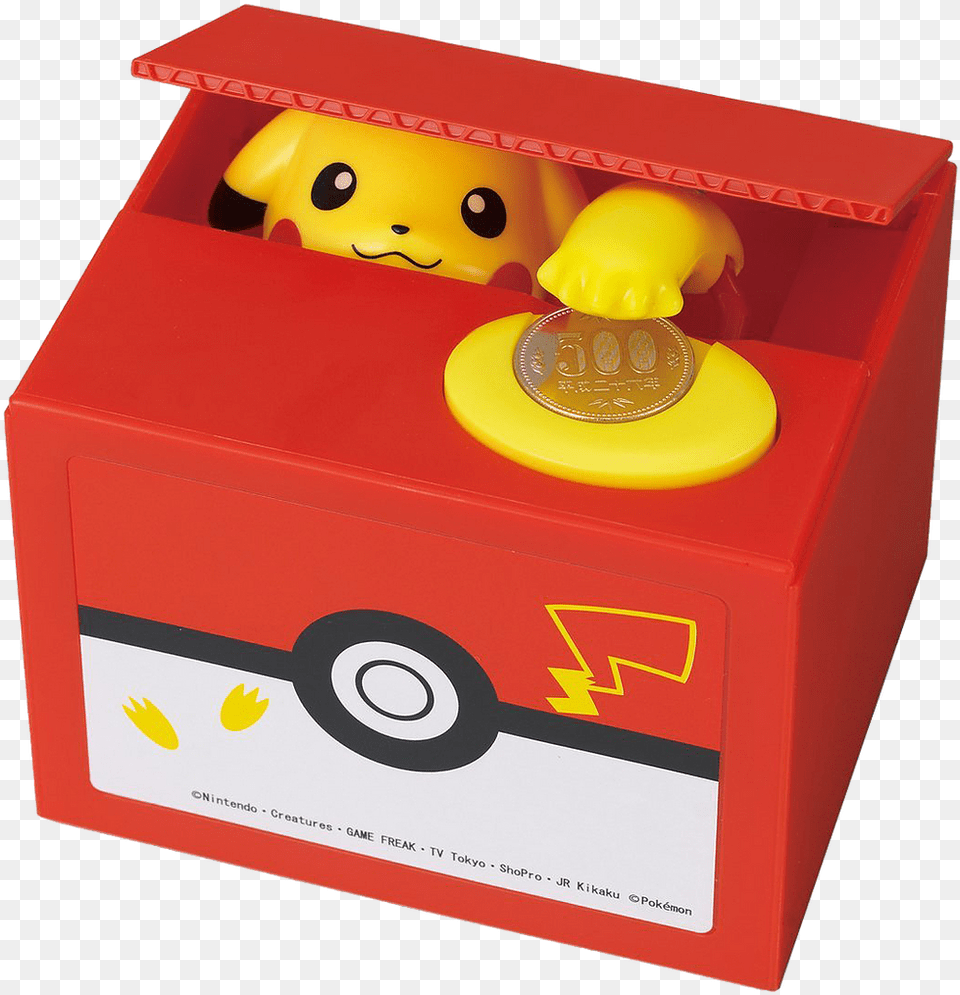 Top 10 Pokemon Gifts Of 2018 Pikachu Coin Bank, Toy, Box, Machine, Wheel Png