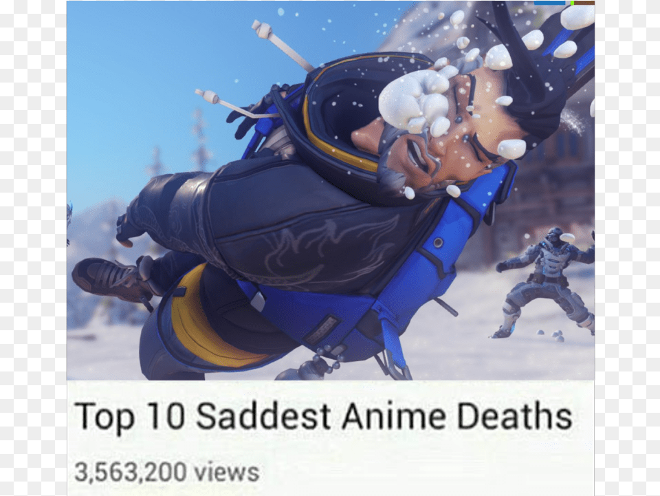Top 10 Saddest Anime Deaths Views Overwatch Winter Skins Nature, Outdoors, Adult, Male Png