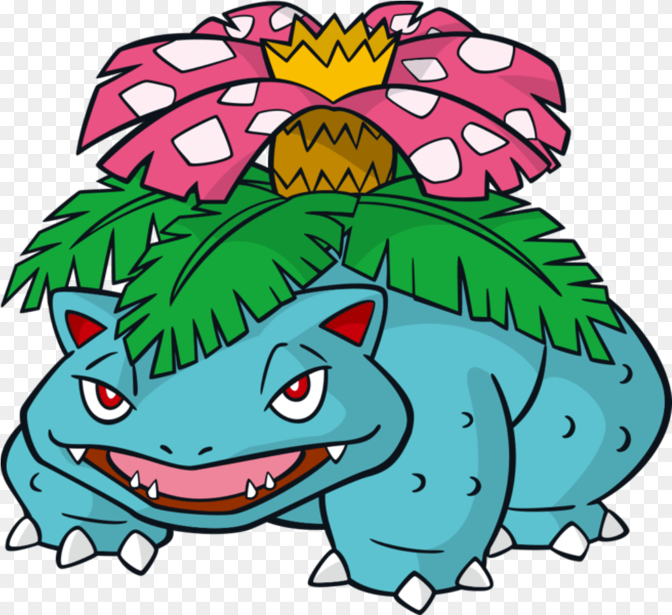 Top 10 Strongest Kanto Pokmon Levelskip Video Games Venusaur Pokemon, Art, Baby, Person, Face Png